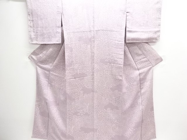 JAPANESE KIMONO / UNUSED TSUKESAGE KOMON / CHIRIMEN / HOUSE SCENERY 